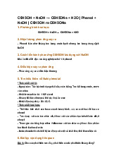 C6H5OH + NaOH → C6H5ONa + H2O | Phenol + NaOH | C6H5OH ra C6H5ONa