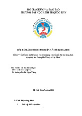 Vấn đề dân tộc hiện nay và sự vận dụng của vấn đề dân tộc trong thời kỳ quá độ lên Chủ nghĩa Xã hội ở Việt Nam | Bài tập lớn môn Chủ nghĩa xã hội Neu