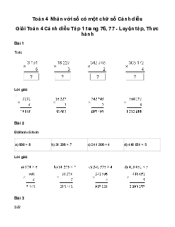 Giải Toán lớp 4 Bài 33: Luyện tập | Cánh diều