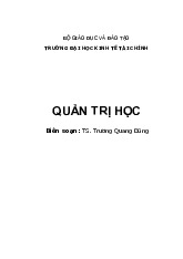 Quản trị học full để ôn thi kết thúc học phần