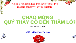 Giáo án điện tử Toán 1 Chương 2 Cánh diều: Làm quen với Phép trừ - Dấu trừ