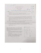 Đề thi hết môn học kì 1 Cơ nhiệt năm học 2025-2026  - trường đại học Khoa học tự nhiên – Đại học quốc gia hà nội.