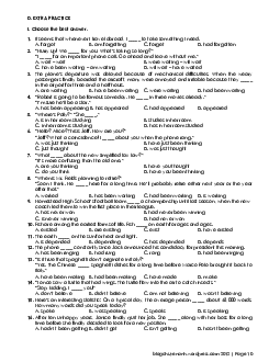 Extra practice test without key