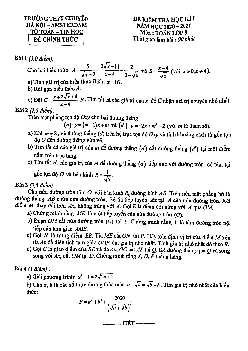 Đề thi học kì 1 Toán 9 năm 2020 – 2021 trường THPT chuyên Hà Nội – Amsterdam
