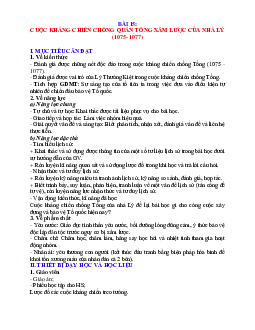 Giáo án Lịch sử 7