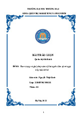 Thực trạng và giải pháp quản lý hàng tồn kho tại công ty Cổ phần MISA | Bài thảo luận Quản trị tài chính