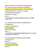 Thống kê bài tập và cách làm hướng dẫn chi tiết