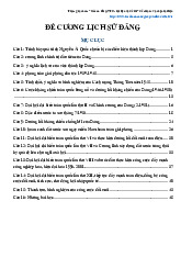 Đề cương: Quy trình Nguyễn Ái Quốc chuẩn bị thành lập Đảng | Lịch sử đảng | Trường Đại học Kinh tế Thành phố Hồ Chí Minh