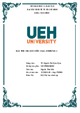 Bài thu hoạch chương 3 | Tiểu luận môn Sáp nhập, mua lại và tái cấu trúc doanh nghiệp  | Trường Đại học Kinh tế Thành phố Hồ Chí Minh