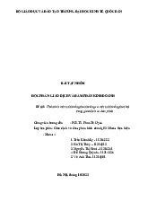 Phân tích một tình huống thành công và một tình huống thất bại trong giao dịch và đàm phán | Môn Giao dịch và đàm phán kinh doanh - Đại học Kinh Tế Quốc Dân