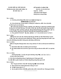 Đề thi giữa kỳ năm 2020 - 2021 - Cấu trúc rời rạc | Trường Đại học CNTT Thành Phố Hồ Chí Minh