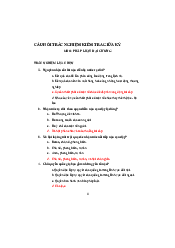 Câu hỏi trắc nghiệm kiểm tra giữa kỳ - Pháp luật đại cương | Trường đại học Lao động - Xã hội