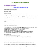 Đề cương môn Tiếng anh Five Reading Lessons: Marketing, HR & Accounta - trường đại học kinh tế- tài chính Hồ chí minh.
