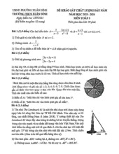 Đề khảo sát Toán 9 đầu năm 2025 – 2026 trường THCS Xuân Đỉnh – Hà Nội