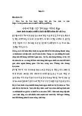 Tuần 12 - Biên dịch báo chí tiếng Hàn- Trường Đại học Ngoại ngữ- Đại học Quốc gia Hà Nội