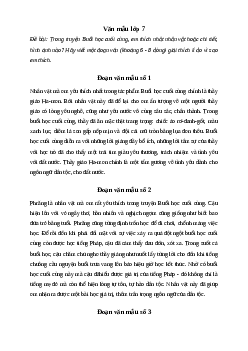 Nhân vật, chi tiết hoặc hình ảnh yêu thích nhất trong Buổi học cuối cùng | Văn mẫu lớp 7 Cánh diều