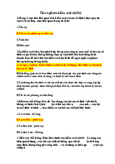 Trắc Nghiệm Kiểm Soát Nội Bộ (1): Các Câu Hỏi và Giải Thích | Môn Kiểm soát nội bộ - Trường Đại học Lao động - Xã hội