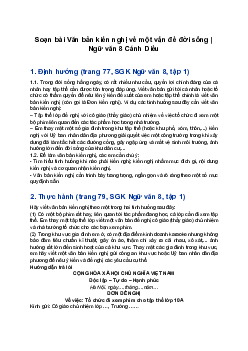 Soạn bài Văn bản kiến nghị về một vấn đề đời sống | Ngữ văn 8 Cánh Diều