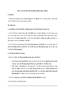 Phân tích cái tôi trong tác phẩm Ai đã đặt tên cho dòng sông (Dàn ý + 4 Mẫu) | Văn mẫu 11 Chân trời sáng tạo
