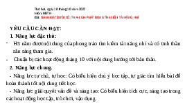Giáo án điện tử Hoạt động trải nghiệm 3 Cánh diều: Tham gia phát động tìm kiếm tài năng nhí