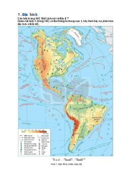 Giải SGK Địa lí 7 Bài 14: Đặc điểm tự nhiên Bắc Mỹ - Kết nối tri thức