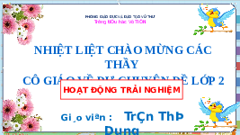 Giáo án điện tử Hoạt động trải nghiệm 2 Chủ đề 2 Cánh diều: Em là ai?