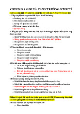 Câu hỏi trắc nghiệm ôn tập Chương 4. GDP và tăng trưởng kinh tế môn Kinh tế vĩ mô | Đại học Công nghệ Sài Gòn