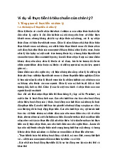 Ví dụ về thực tiễn là tiêu chuẩn của chân lý?