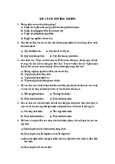 Đáp án câu hỏi trắc nghiệm Logic | Đại Học Nội Vụ Hà Nội