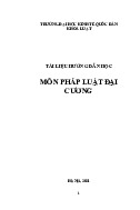 Giáo trình PLĐC - Tài liệu pháp luật đại cương tại ĐH Kinh tế Quốc dân