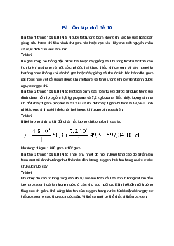 Giải Khoa học tự nhiên 9 Cánh diều Ôn tập chủ đề 10