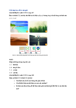 Giải SGK môn Địa lí 6 bài 2: Kí hiệu và chú giải trên một số bản đồ thông dụng | Chân trời sáng tạo