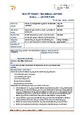 Mẫu thư Kỹ thuật | Đại học Bách Khoa Hà Nội