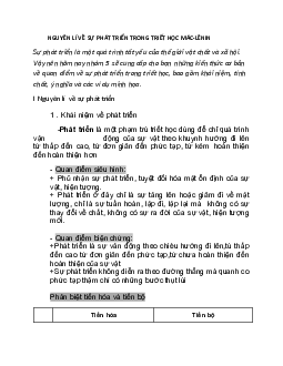 Sự phát triển của Triết học Mác | Trường Cao đẳng Kinh tế Kế hoạch Đà Nẵng