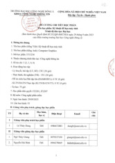 Đề cương chi tiết Môn Kỹ thuật đồ họa máy tính | Đại học Công Nghệ Đông Á