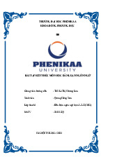 Bài tập lớn kết thúc học phần Dẫn luận ngôn ngữ | Trường Đại học Phenikaa | Khoa Đông Phương Học