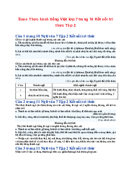 Soạn bài Thực hành tiếng Việt trang 10 | Ngữ văn 7 Tập 2 Kết nối tri thức