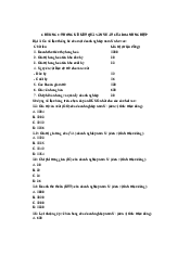 CHƯƠNG 2: THỐNG KÊ KẾT QUẢ SẢN XUẤT CỦA DOANH NGHIỆP | Trường Đại học Lao động - Xã hội
