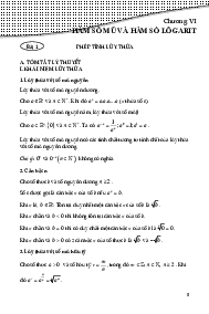 Tài liệu hàm số mũ và hàm số lôgarit Toán 11 CTST