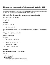 Các dạng toán nâng cao lớp 7 có đáp án mới nhất năm 2025