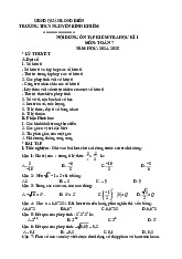 Đề cương cuối kì 1 Toán 7 năm 2024 – 2025 trường THCS Nguyễn Bỉnh Khiêm – Hà Nội