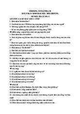 Sinh học môi trường | Kỹ thuật môi trường | Đại học Hàng hải Việt Nam