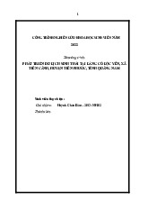 Phát Triển Du Lịch Sinh Thái Tại Làng Cổ Lộc Yên | Môn Phương pháp nghiên cứu khoa học - Đại học Quảng Nam