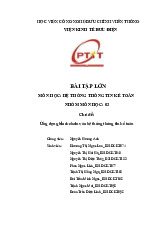 Bài tập lớn Ứng dụng Blockchain môn Hệ thống Thông tin trong Kế toán | Học viện Công Nghệ Bưu Chính Viễn Thông