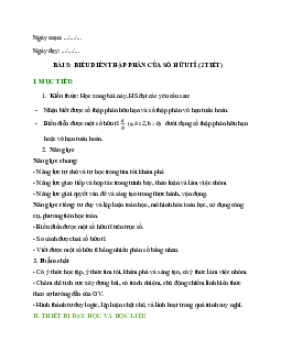 Giáo án Toán 7 C1 - Bài 5. Biểu diễn thập phân của số hữu tỉ | Cánh diều