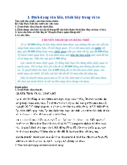 Tin học lớp 6 Bài 3: Thực hành tìm kiếm, thay thế và định dạng văn bản | Cánh Diều