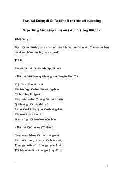 Soạn bài Đọc: Đường đi Sa Pa | Kết nối tri thức