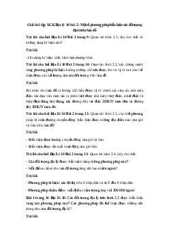 Giải bài tập SGK Địa lý 10 bài 2