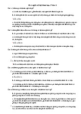 Phần 1 & 2: Câu Hỏi Ôn Tập Chi Tiết môn Chủ nghĩa xã hội khoa học | Trường Đại học Khoa học Tự nhiên, Đại học Quốc gia Thành phố Hồ Chí Minh