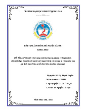 Phân tích chức năng nuôi dưỡng và giáo dục của gia đình. Bản thân bạn đang là một người anh (người chị) và sau này là cha (mẹ) trong gia đình bạn sẽ làm gì để thực hiện tốt chức năng này? | Bài tập lớn môn Chủ nghĩa xã hội Neu